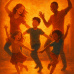 Wave Freies Tanzen Familie