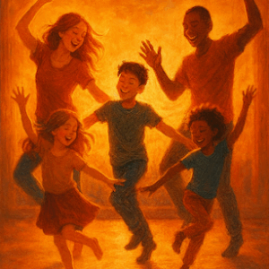 Wave Freies Tanzen Familie