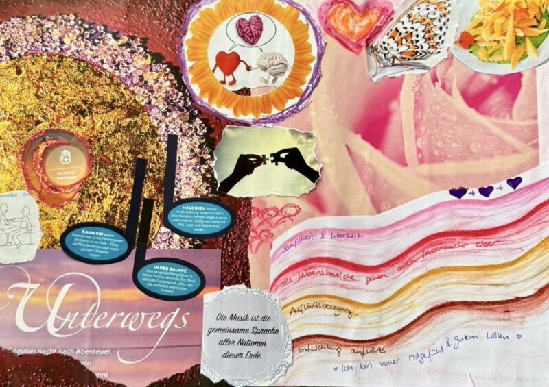 Visionboard Jahr 2026 Ziele und Wünsche